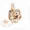 Boucles d'oreilles Boucles d'oreilles en or rose émaillé et diamants de 0,40 ct 58 Facettes 22505