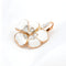 Boucles d'oreilles Boucles d'oreilles en or rose émaillé et diamants de 0,40 ct 58 Facettes 22505