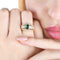 Bague Bague - Émeraude de Zambie 0,70 ct et diamants 1,50 ct en or 18 ct 58 Facettes 22517
