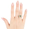 Bague Bague - Émeraude de Zambie 0,70 ct et diamants 1,50 ct en or 18 ct 58 Facettes 22517