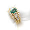 Bague Bague ornée d'une émeraude de Zambie de 0,78 ct et de diamants de 1,20 ct 58 Facettes 22517
