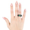 Bague Anello in oro giallo con smeraldo Colombia ct. 1,80 e diamanti 58 Facettes 22526