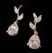Boucles d'oreilles Boucles d’oreilles en or blanc 18 carats avec diamants 3,40 ct 58 Facettes Boucles 01