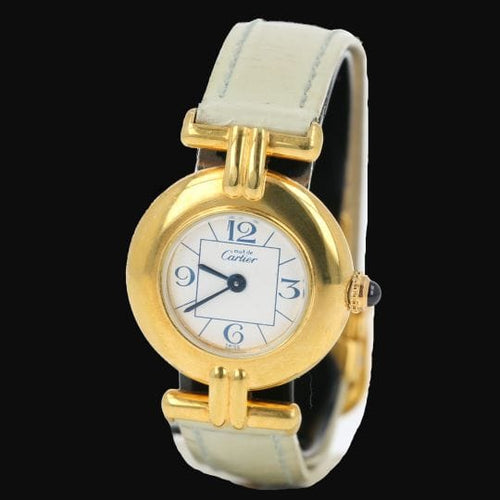 Montre Cartier Montre Colisée Must De Cartier Vermeil 58 Facettes MT42592