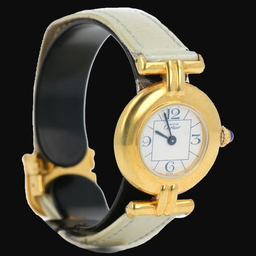 Montre Cartier Montre Colisée Must De Cartier Vermeil 58 Facettes MT42592