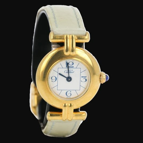 Montre Cartier Montre Colisée Must De Cartier Vermeil 58 Facettes MT42592