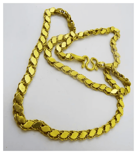 Collier Collier vintage oriental fait main en or 21 carats 58 Facettes necklace1