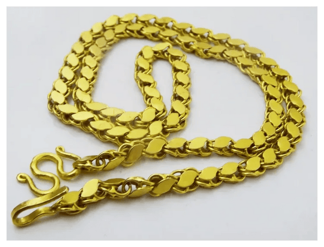 Collier Collier vintage oriental fait main en or 21 carats 58 Facettes necklace1