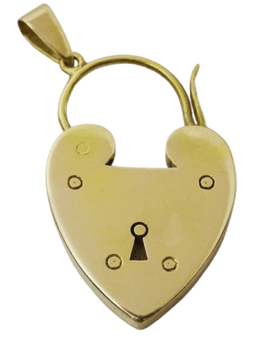 Pendentif Pendentif cadenas vintage en or jaune 22 carats 58 Facettes פקמגשמא 3