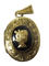 Pendentif Pendentif médaillon vintage gravé en or 14 carats et onyx 58 Facettes pendant 6
