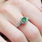 Bague 54 Bague tsavorite et diamants en or blanc 18k 58 Facettes MATSA01