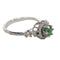 Bague 54 Bague tsavorite et diamants en or blanc 18k 58 Facettes MATSA01