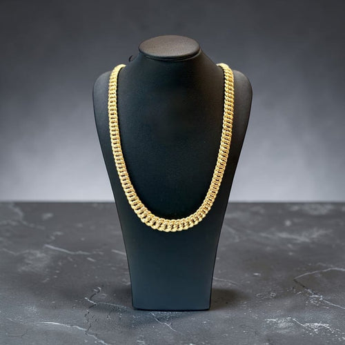 Collier Collier maille américaine en or jaune 18 carats 58 Facettes 90771-ac12610