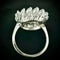 Bague 52 Bague en or blanc sertie de 4,60 carats de diamants 58 Facettes Bague 32