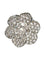 Bague 51 Bague motif fleur en or blanc 18K, diamants 1 ct et cristal 58 Facettes 1625