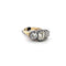 Bague 52 Bague ancienne en or jaune 18 ct et argent avec diamants 58 Facettes 132/26 A