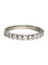 Bague 57 Demi-alliance - Bague en or blanc 18K et diamants 0,75 ct 58 Facettes 1738