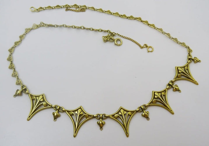 Collier Collier vintage à maillons français en or 18 carats 58 Facettes necklace 2