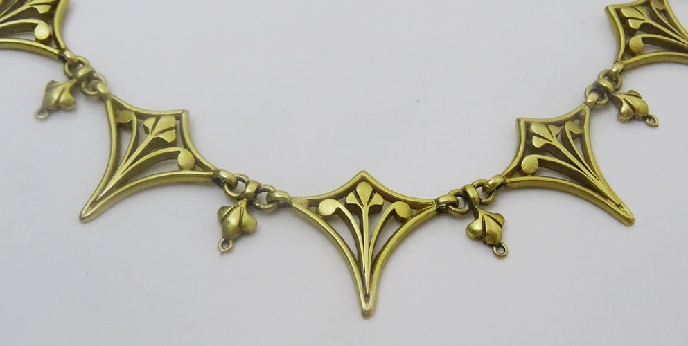 Collier Collier vintage à maillons français en or 18 carats 58 Facettes necklace 2