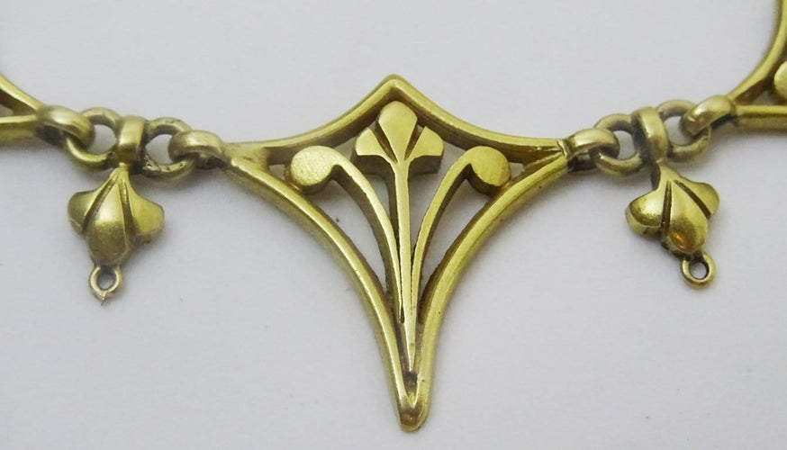 Collier Collier vintage à maillons français en or 18 carats 58 Facettes necklace 2