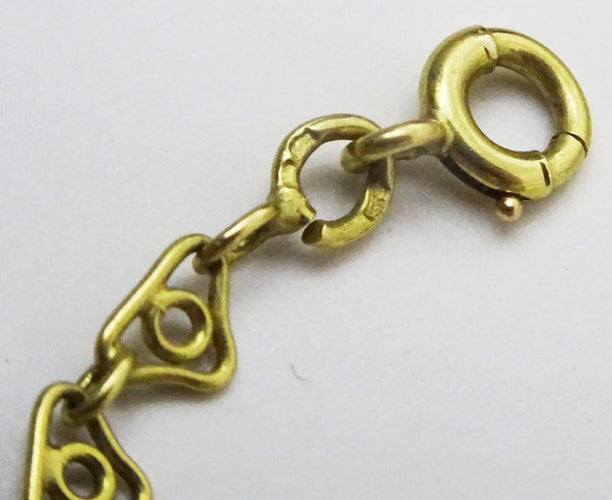 Collier Collier vintage à maillons français en or 18 carats 58 Facettes necklace 2