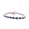 Bracelet Bracelet tennis en or blanc avec saphirs et diamants 58 Facettes 100/26 A