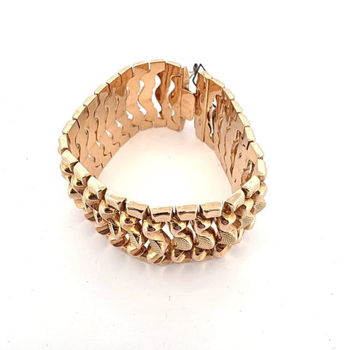 Bracelet Bracelet en or jaune 18 ct massif 58 Facettes BR ORO 18kt