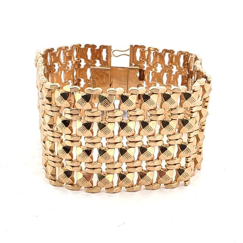 Bracelet Bracelet massif en or jaune 18 ct, 19,5 cm 58 Facettes BR ORO 18kt II