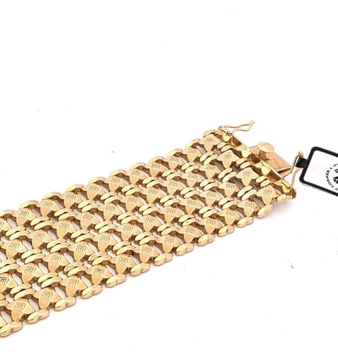 Bracelet Bracelet massif en or jaune 18 ct, 19,5 cm 58 Facettes BR ORO 18kt II