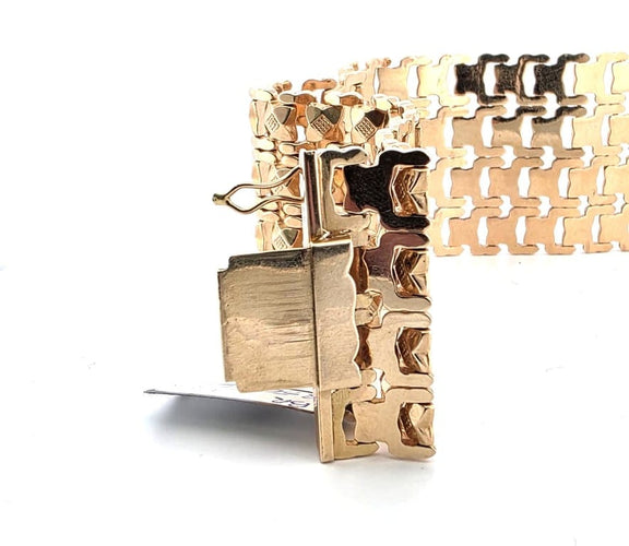 Bracelet Bracelet massif en or jaune 18 ct, 19,5 cm 58 Facettes BR ORO 18kt II