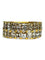 Bague 53 Alliance en or jaune 18 carats avec diamants 6 ct 58 Facettes 1682