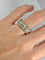 Bague 53 Alliance en or jaune 18 carats avec diamants 6 ct 58 Facettes 1682