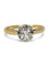 Bague 55 Solitaire - Bague en or jaune 18K avec diamant 0,50 ct 58 Facettes 1701