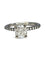 Bague 47 Solitaire - Bague en or blanc 18K et diamant coussin 1,02 ct 58 Facettes 1712
