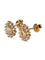 Boucles d'oreilles Boucles d’oreilles en or rose 14K avec diamants jaunes 58 Facettes 1757