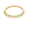 Bague 51 Demi-alliance - Bague en or jaune 18 carats et diamants 58 Facettes BAGUE-002