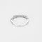 Bague 51 Demi-alliance - Bague en or blanc 18 carats et diamants 58 Facettes BAGUE-001