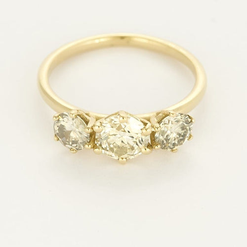 Bague 50.5 Bague jarretière en or jaune et diamants 58 Facettes EDSR-5