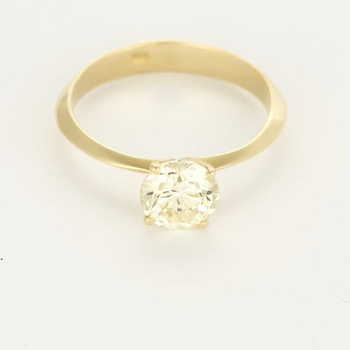 Bague 50.5 Bague Solitaire en or jaune et diamant 58 Facettes EDSR-4
