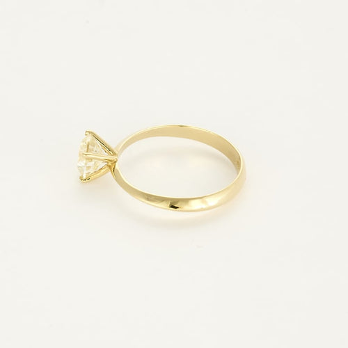 Bague 50.5 Bague Solitaire en or jaune et diamant 58 Facettes EDSR-4