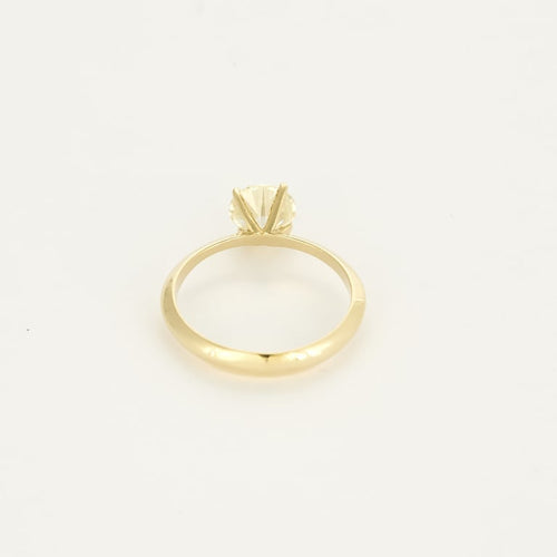 Bague 50.5 Bague Solitaire en or jaune et diamant 58 Facettes EDSR-4