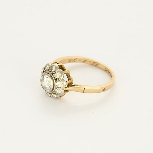 Bague 55 Ravissante bague marguerite en or deux tons 58 Facettes B260113