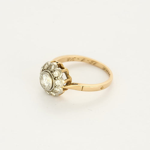 Bague 55 Ravissante bague marguerite en or deux tons 58 Facettes B260113