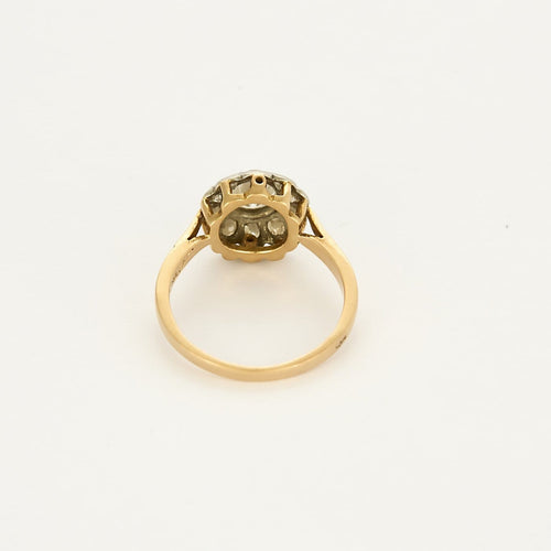 Bague 55 Ravissante bague marguerite en or deux tons 58 Facettes B260113