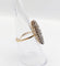 Bague 52 Bague marquise antique en or 18k, argent et diamants taille rose 58 Facettes A06668