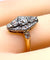 Bague 50 Bague marquise losange en or 18 carats et diamants (vers 1900) 58 Facettes AB684