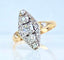 Bague 50 Bague marquise losange en or 18 carats et diamants (vers 1900) 58 Facettes AB684