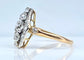 Bague 50 Bague marquise losange en or 18 carats et diamants (vers 1900) 58 Facettes AB684