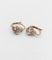Boucles d'oreilles Dormeuses antiques en or rose 18k, platine et diamants taille ancienne 58 Facettes A06748