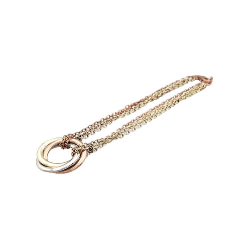 Bracelet Bracelet Cartier "Trinity", trois tons d'or. 58 Facettes 35415